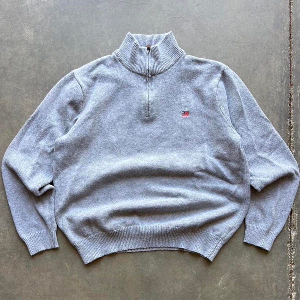 Y2K Polo Ralph Lauren Knit Quarter Zip Sweater